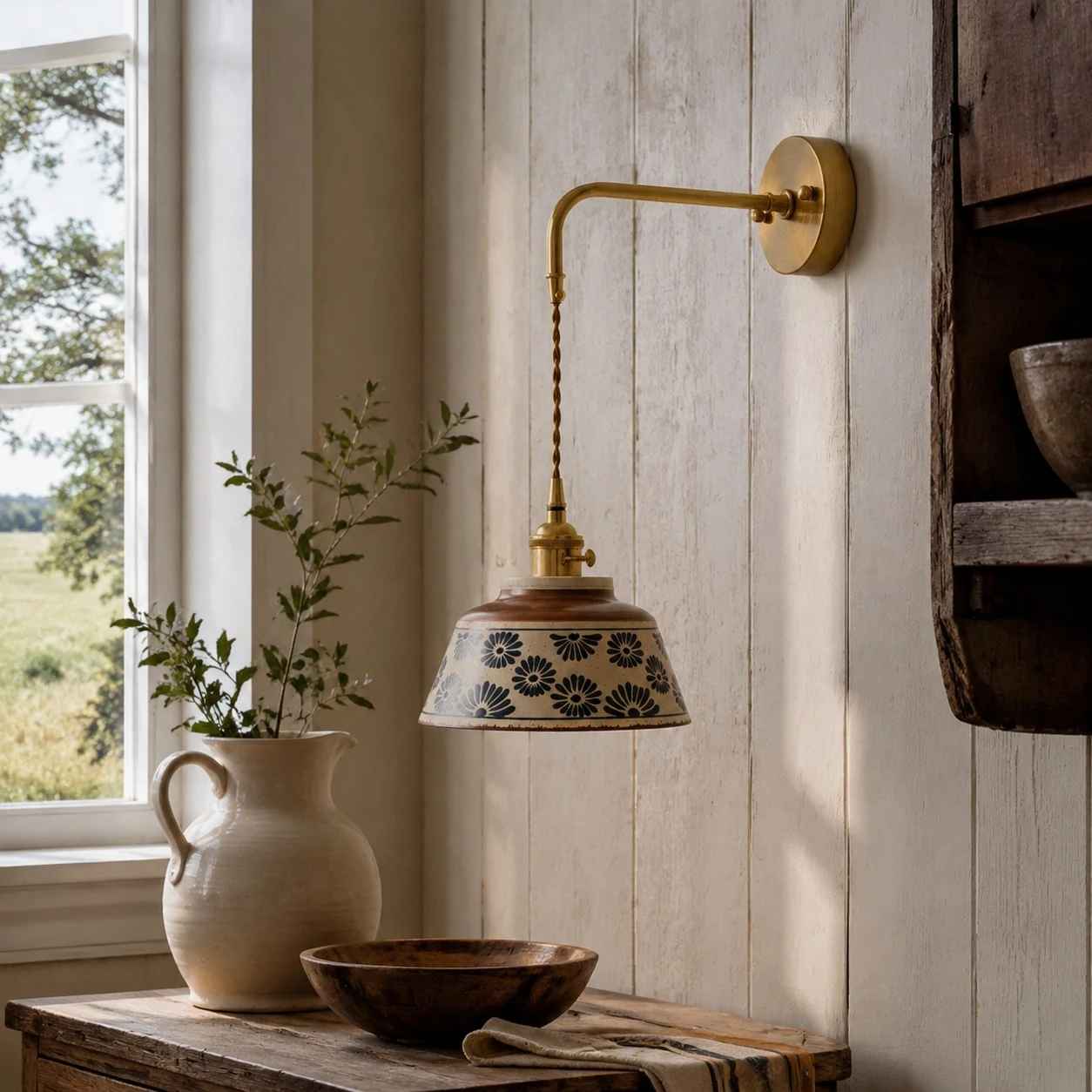 scene - rustic interior wall