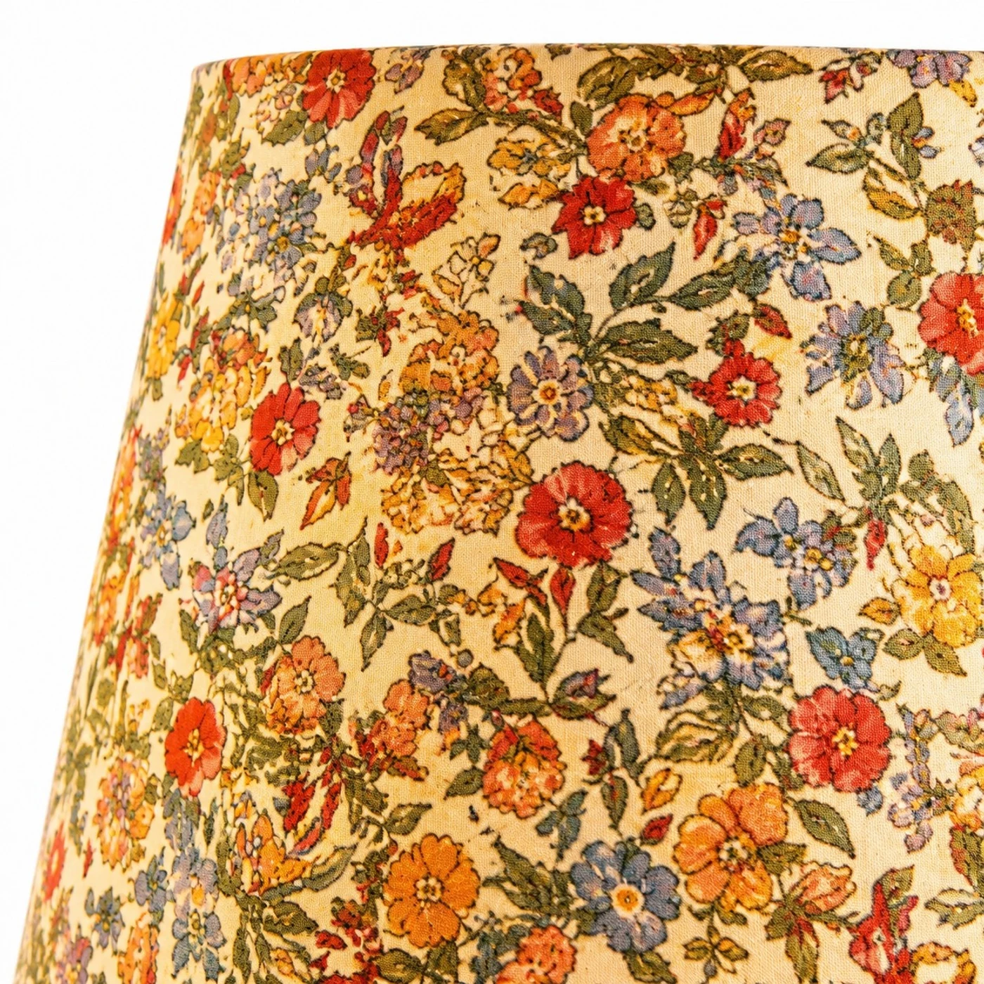 Floral fabric shade texture detail